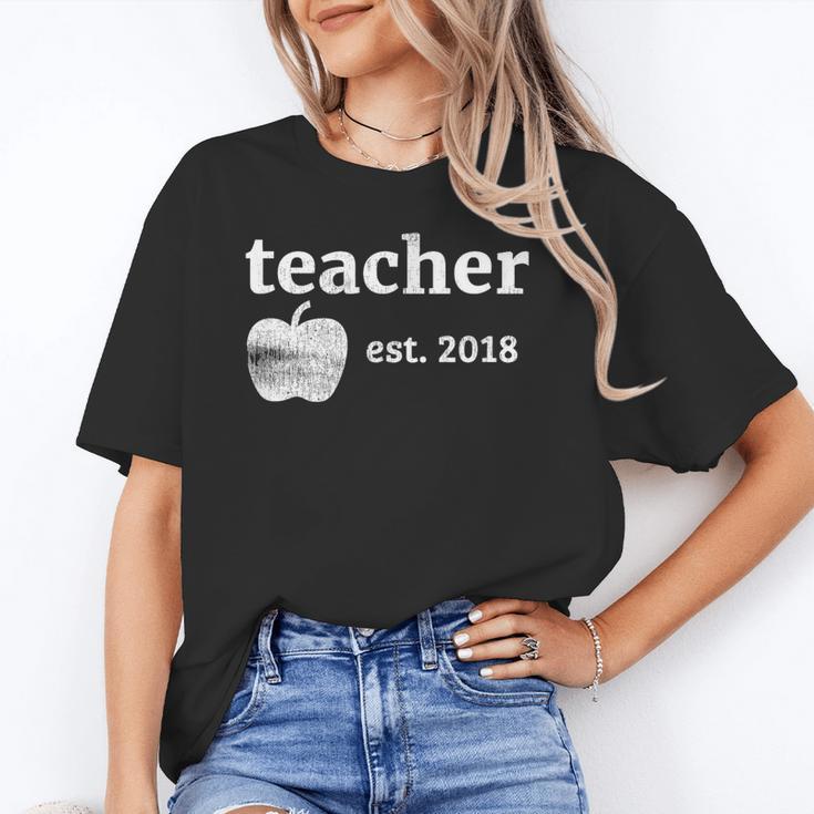 Teacher Est 2018 Vintage Graduation Unisex T-Shirt