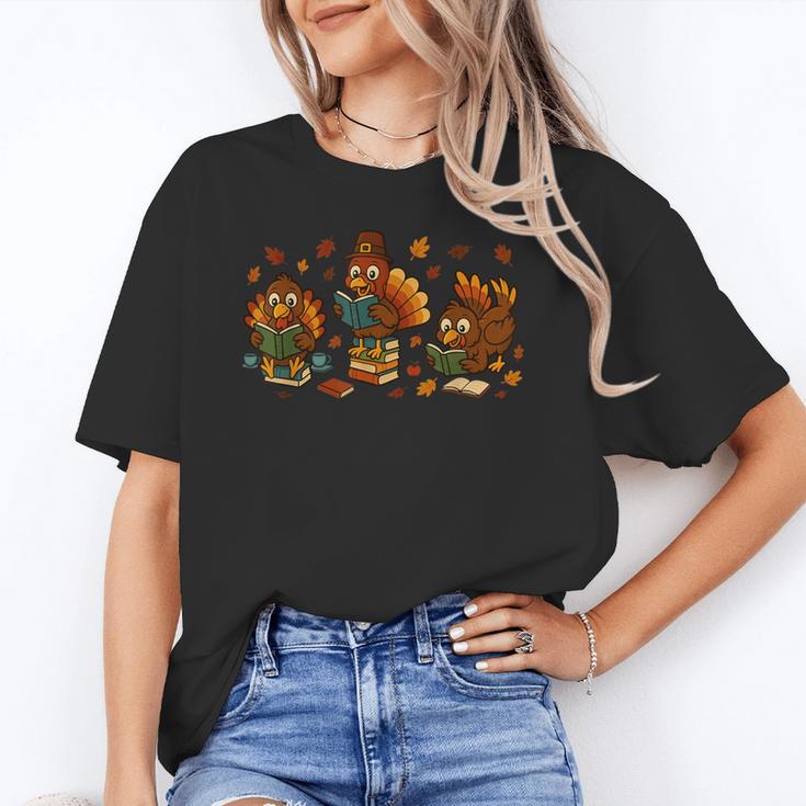 Teacher Fall Thanksgiving Turkey Reading Books Lovers Unisex T-Shirt Teacher Fall Thanksgiving Turkey Reading Books Lovers Unisex T-Shirt
