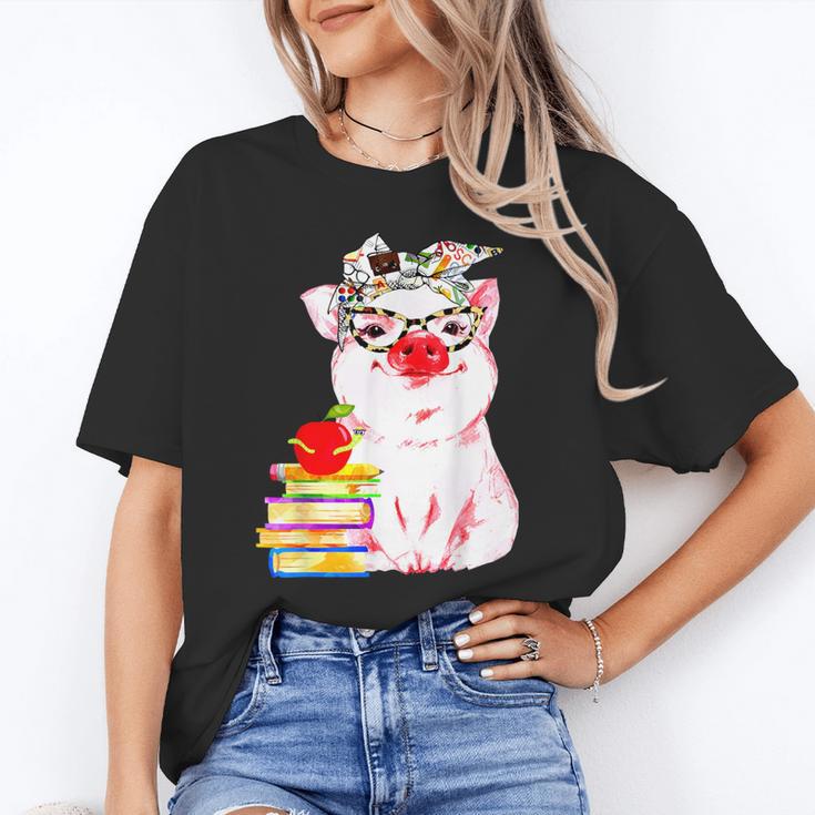 Teacher Pig Cute Farm Animal Book Lover School Student For Men Women Kids Unisex T-Shirt Teacher Pig Cute Farm Animal Book Lover School Student For Men Women Kids Unisex T-Shirt