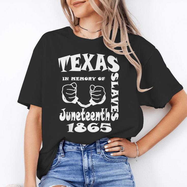 Texas In Memory Of Slaves Juneteenth 1865 June 19 Freedom Unisex T-Shirt