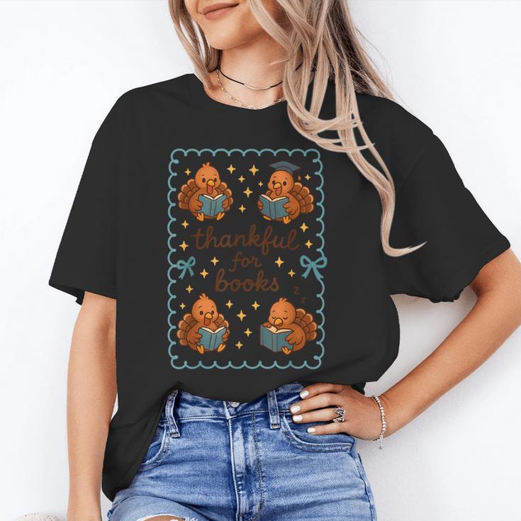 Thankful For Books Turkey Reading Book Lovers Fall Teacher Unisex T-Shirt Thankful For Books Turkey Reading Book Lovers Fall Teacher Unisex T-Shirt