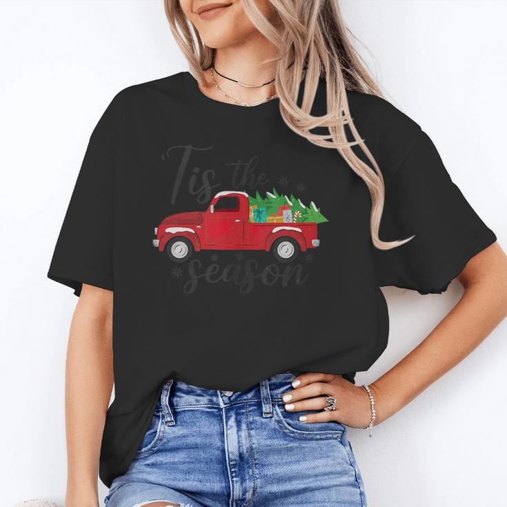 Tis The Season Holiday Nostalgia Red Truck Unisex T-Shirt