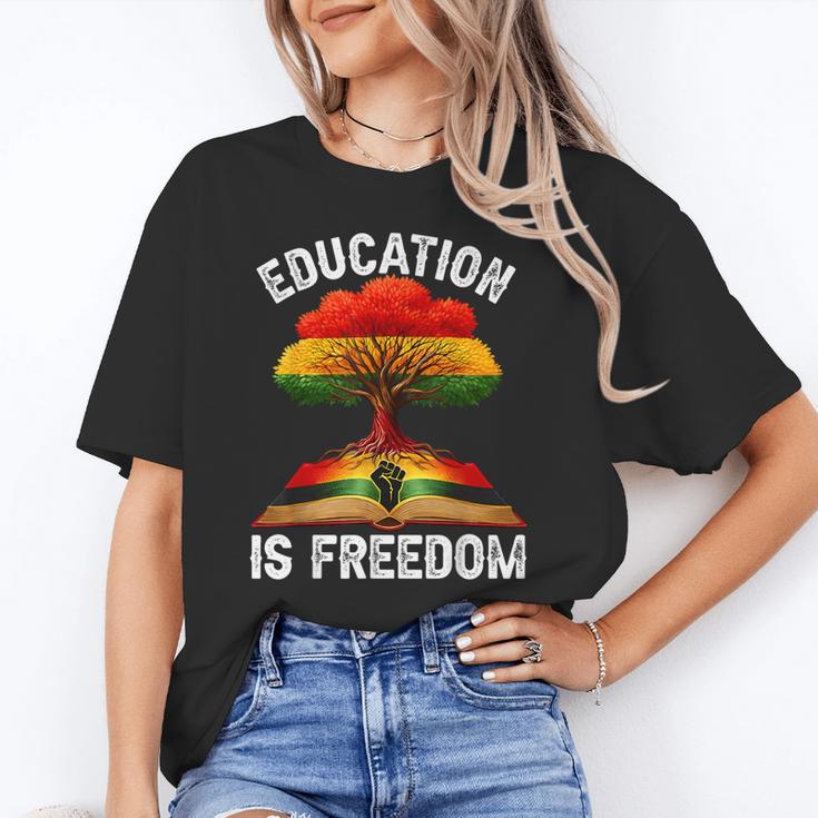 History Education Is Freedom Books Black History Unisex T-Shirt