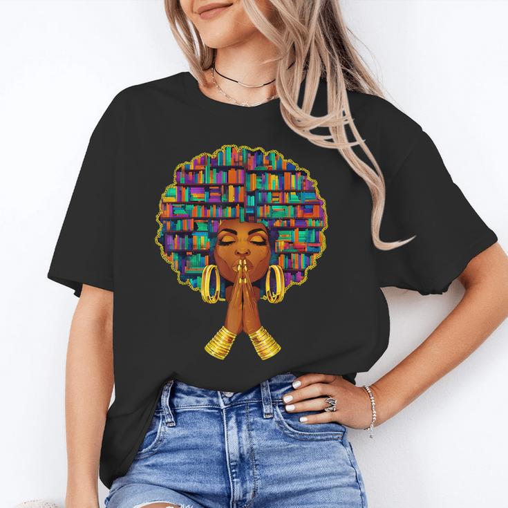 History Month Afro Women Book Lover Librarian Teacher Unisex T-Shirt History Month Afro Women Book Lover Librarian Teacher Unisex T-Shirt