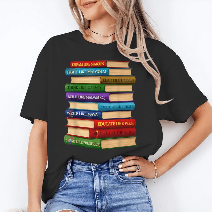History Month Educated Black Leaders Reading Books Unisex T-Shirt History Month Educated Black Leaders Reading Books Unisex T-Shirt