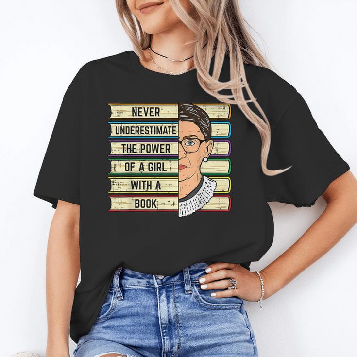 Never Underestimate Girl Read Book Reading Librarian Women Unisex T-Shirt Never Underestimate Girl Read Book Reading Librarian Women Unisex T-Shirt