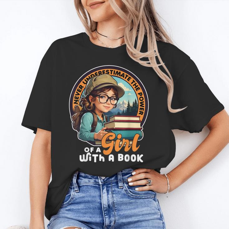 Never Underestimate The Power Of a Girl With a Book Reading Unisex T-Shirt