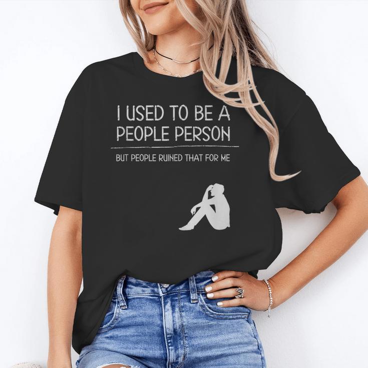 I Used To Be A People Person Introvert Unisex T-Shirt I Used To Be A People Person Introvert Unisex T-Shirt
