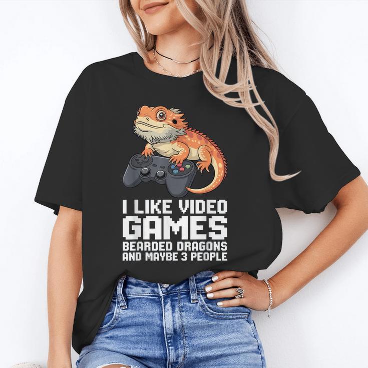 I Like Video Games Bearded Dragon Gamer Introvert Mood Unisex T-Shirt I Like Video Games Bearded Dragon Gamer Introvert Mood Unisex T-Shirt