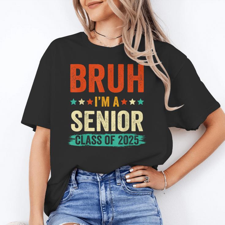 Vintage Bruh I'm A Senior Class Of 2025 Graduation Women Men Unisex T-Shirt