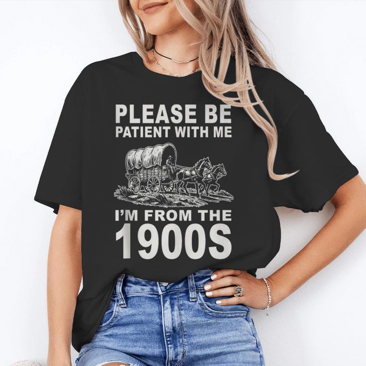 Vintage Please Be Patient I'm From The 1900s Saying Humor Unisex T-Shirt