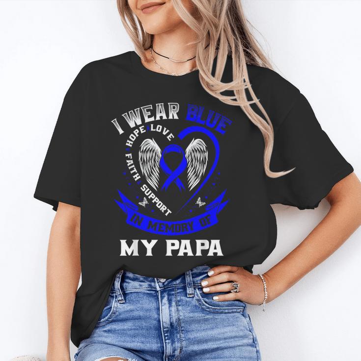 I Wear Blue In Memory Of Papa Colon Cancer Awareness Shirts Unisex T-Shirt I Wear Blue In Memory Of Papa Colon Cancer Awareness Shirts Unisex T-Shirt
