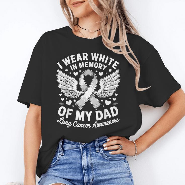 I Wear In Memory Of My Dad Lung Cancer Awareness Unisex T-Shirt