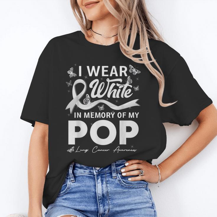 I Wear In Memory Of My Pop Lung Cancer Unisex T-Shirt