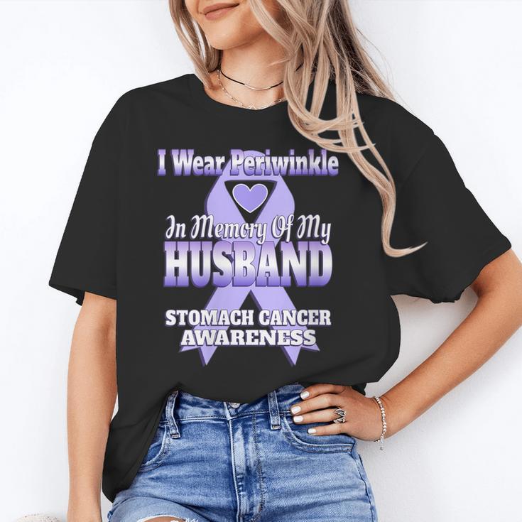 I Wear Periwinkle In Memory Of My Husband Stomach Cancer Unisex T-Shirt I Wear Periwinkle In Memory Of My Husband Stomach Cancer Unisex T-Shirt