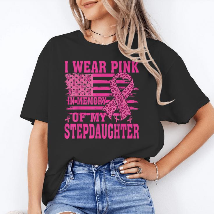 I Wear Pink In Memory Of My Stepdaughter Breast Cancer Unisex T-Shirt I Wear Pink In Memory Of My Stepdaughter Breast Cancer Unisex T-Shirt