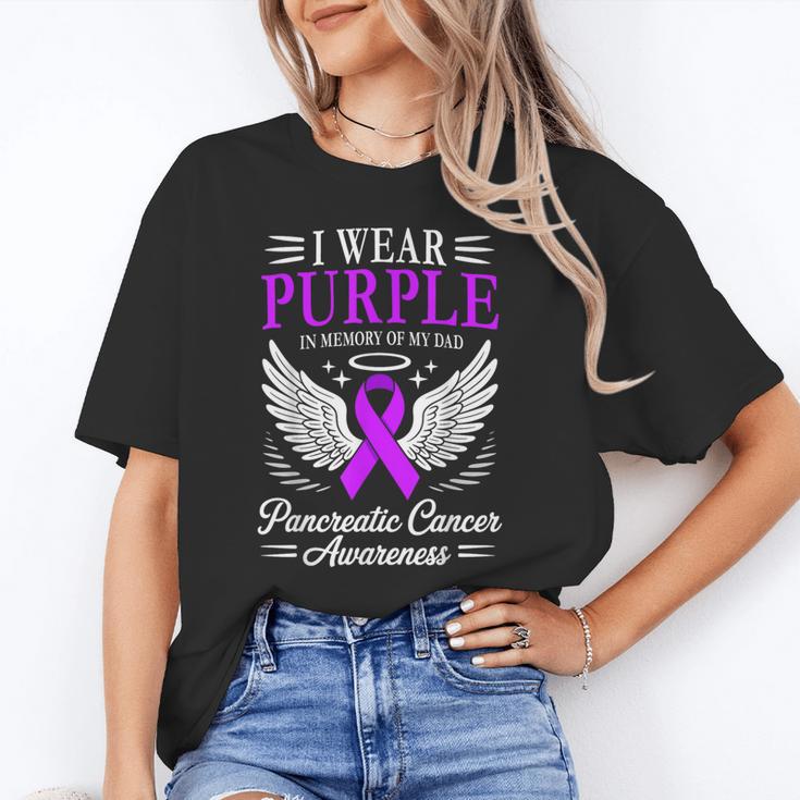 I Wear Purple In Memory Of My Dad Pancreatic Cancer Unisex T-Shirt I Wear Purple In Memory Of My Dad Pancreatic Cancer Unisex T-Shirt