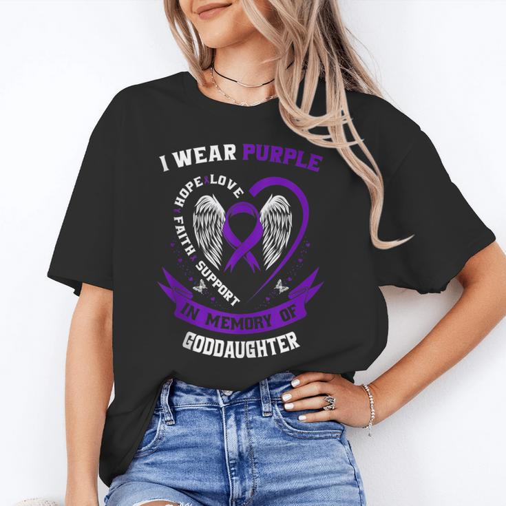 I Wear Purple In Memory Of My Goddaughter Epilepsy Awareness Unisex T-Shirt