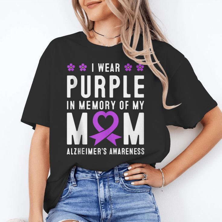 I Wear Purple In Memory Of My Mom Alzheimer's Awareness Day Unisex T-Shirt I Wear Purple In Memory Of My Mom Alzheimer's Awareness Day Unisex T-Shirt