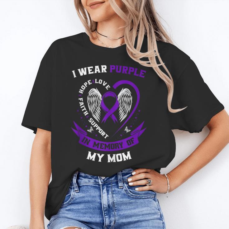 I Wear Purple In Memory Of Mom Pancreatic Cancer Awareness Unisex T-Shirt I Wear Purple In Memory Of Mom Pancreatic Cancer Awareness Unisex T-Shirt