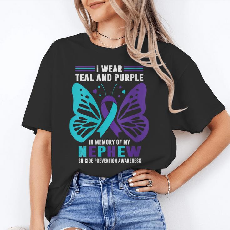 I Wear Teal And Purple In Memory Of My Nephew Unisex T-Shirt