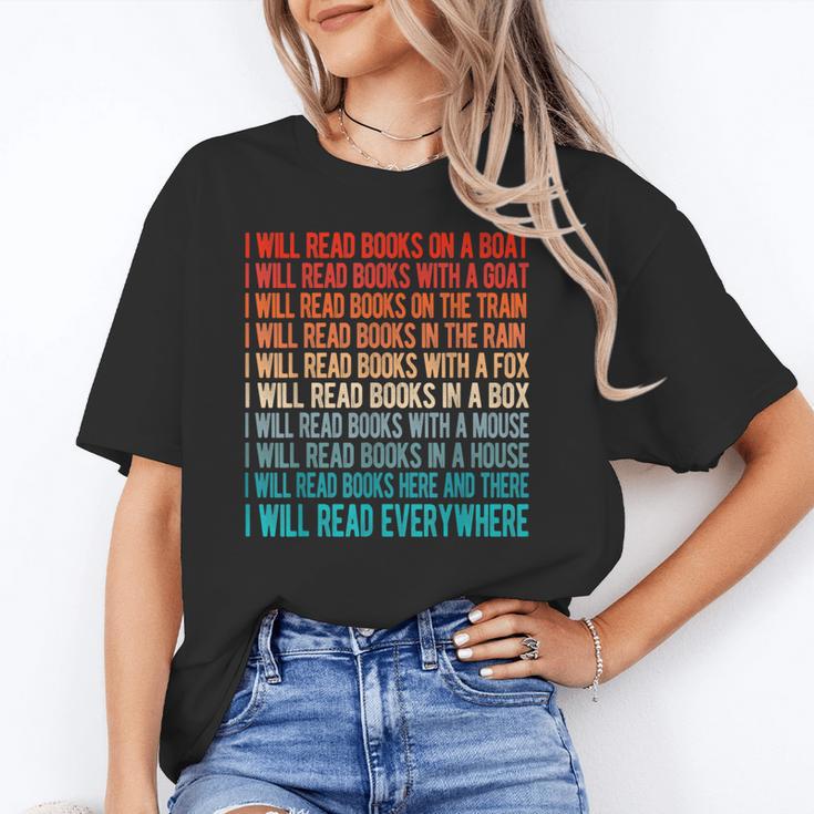 I Will Read Books On A Boat Kids Reading Unisex T-Shirt