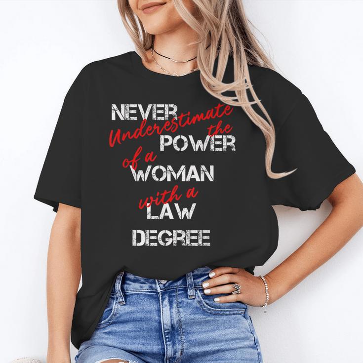 Woman Law Degree Graduation Diploma Party Unisex T-Shirt