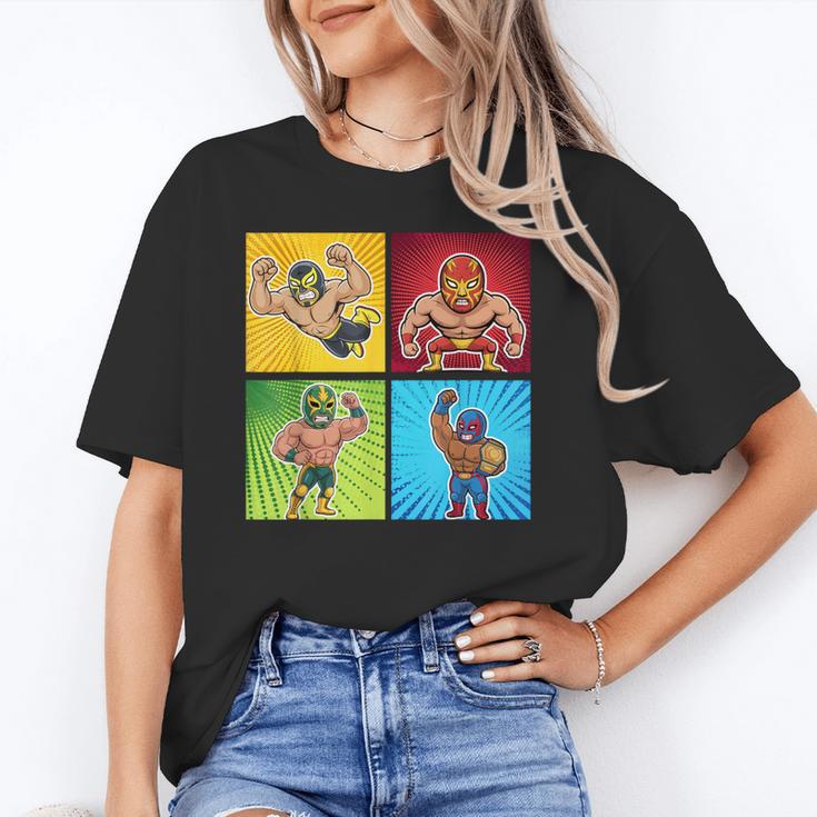 Wrestling Comic Book Wrestler Mexican Lucha Libre Mask Unisex T-Shirt Wrestling Comic Book Wrestler Mexican Lucha Libre Mask Unisex T-Shirt