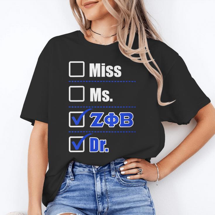 Zeta Phi Beta Doctor Graduation Zeta Phi Beta HBCU Doctor Unisex T-Shirt