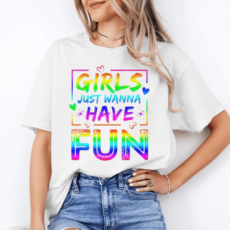 80's Girls Just Wanna Have Fun Nostalgia 1980s Style Premium Tri-Blend Unisex T-Shirt