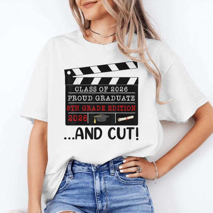 8th Grade Graduation 2026 Graduate Clapperboard Unisex T-Shirt