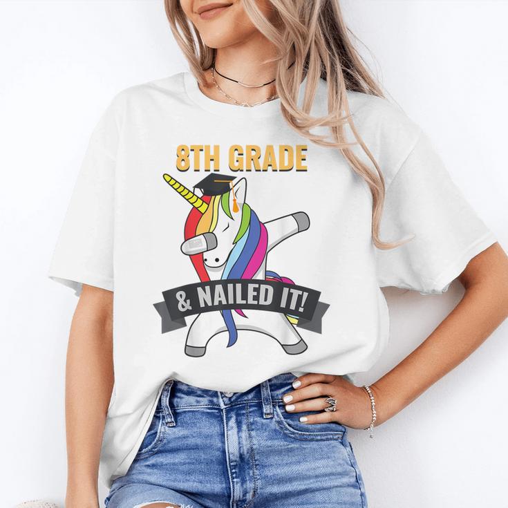8TH GRADE NAILED IT UNICORN DABBING GRADUATION T-SHIRT Unisex T-Shirt