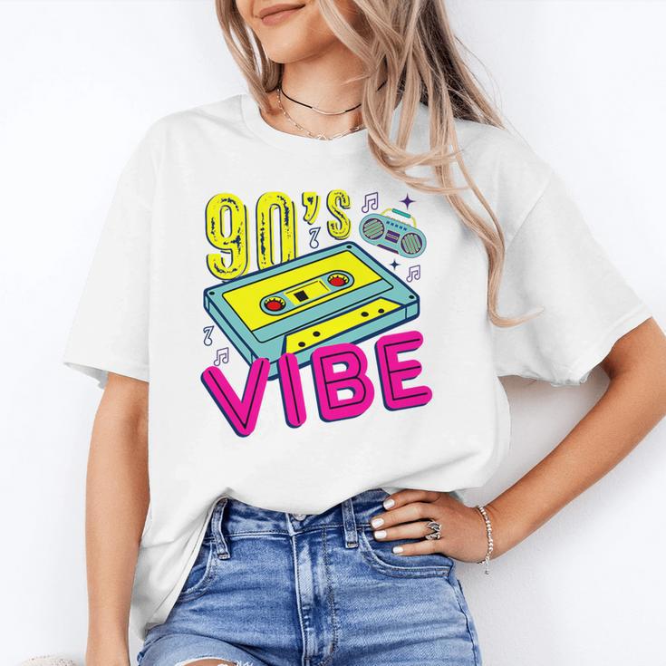 90's Vibe Retro Style Cassette Tape Nostalgia 1990s Party Premium Tri-Blend Unisex T-Shirt