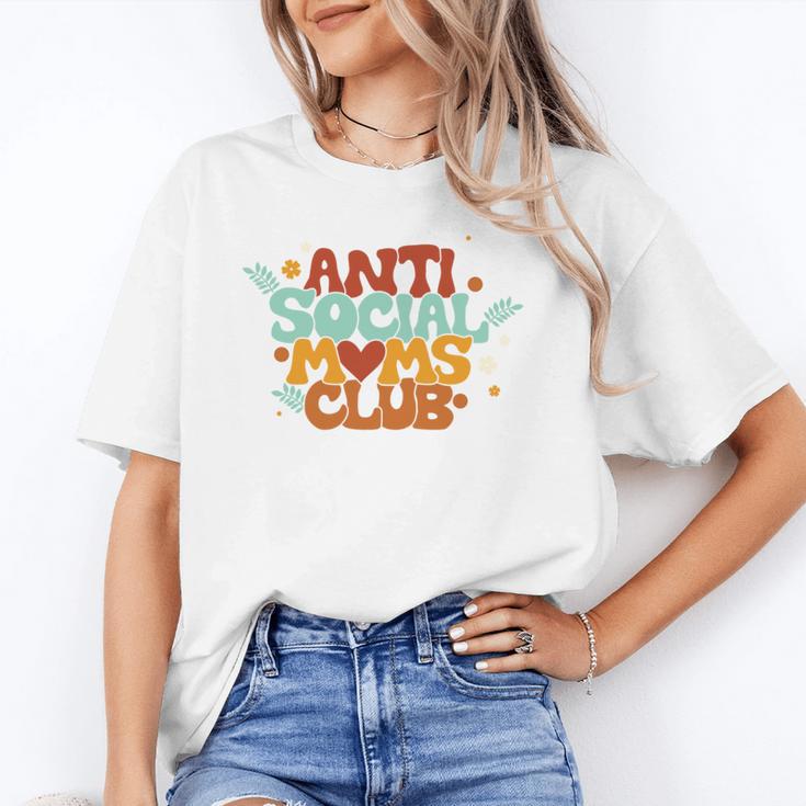 Antisocial Moms Club Introvert Mom Mothers Introverted Retro Unisex T-Shirt