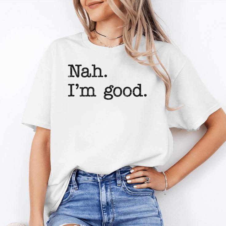 Antisocial Nah I'm Good Introvert Sarcastic Saying Unisex T-Shirt Antisocial Nah I'm Good Introvert Sarcastic Saying Unisex T-Shirt