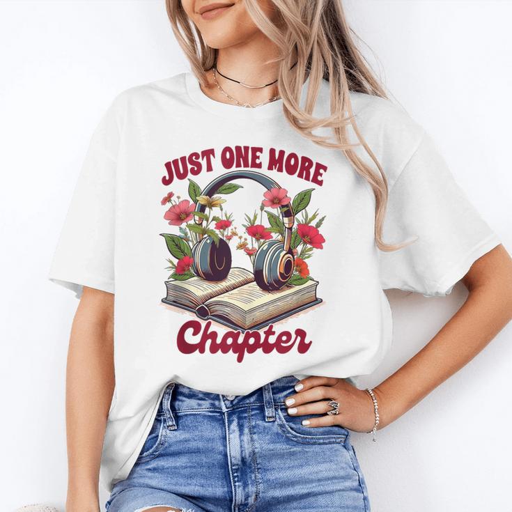 Audiobook Lover Bookish Headphones Just One More Chapter Unisex T-Shirt