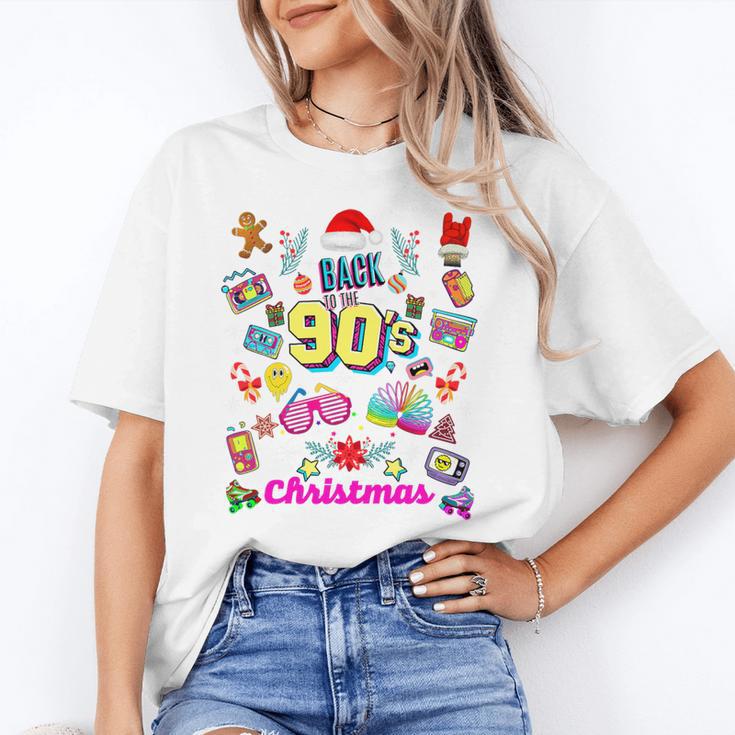 Back To 90's Christmas Nostalgia Quotes Graphic Premium Tri-Blend Unisex T-Shirt