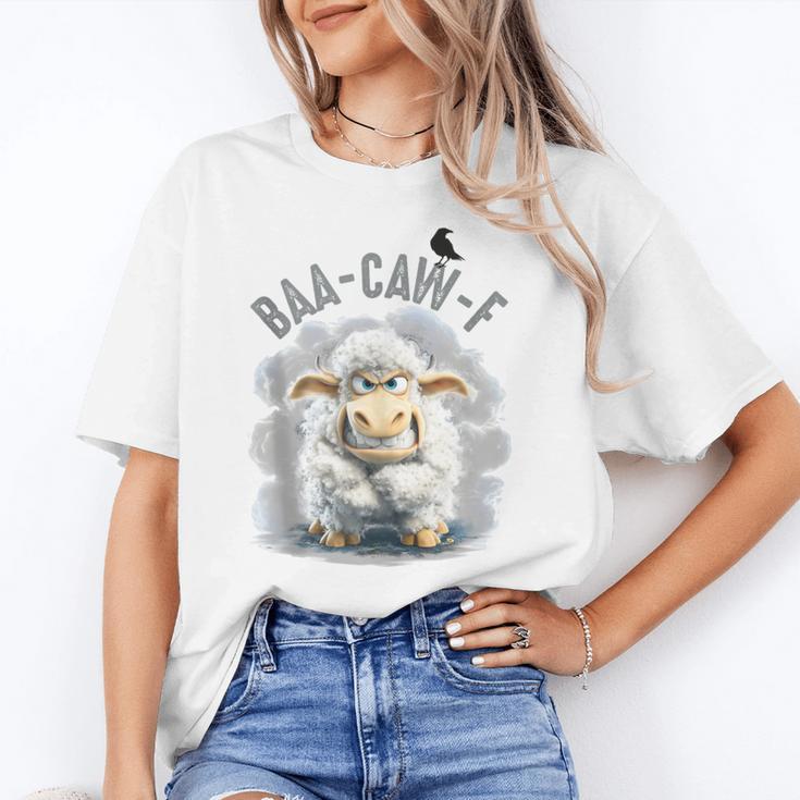 Back Off – Sheep Baa Crow Caw Pun For Introverts Unisex T-Shirt