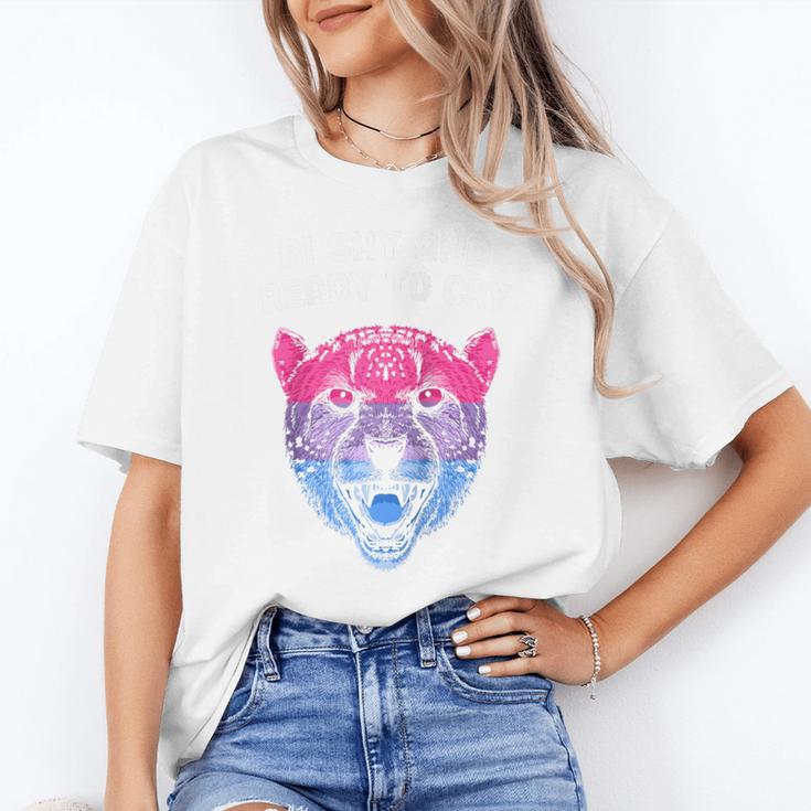 Bi Shy And Ready To Cry Bisexual Introvert Bi Pride Raglan Baseball Tee Unisex T-Shirt Bi Shy And Ready To Cry Bisexual Introvert Bi Pride Raglan Baseball Tee Unisex T-Shirt