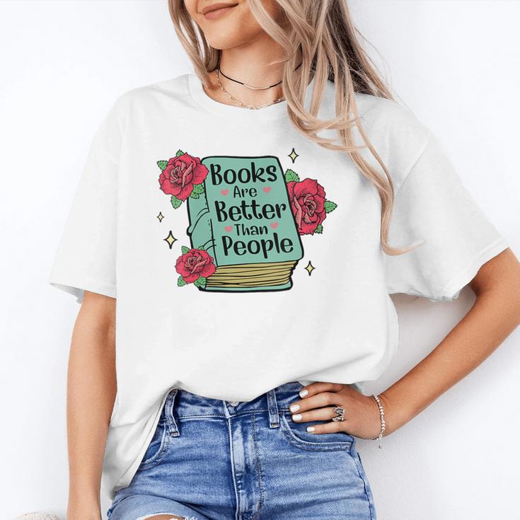 Books Are Better Than People Bookworm Librarian Reader Unisex T-Shirt Books Are Better Than People Bookworm Librarian Reader Unisex T-Shirt