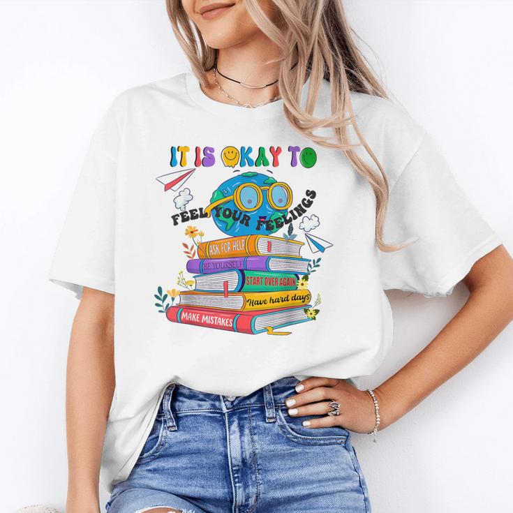 Books It's Okay To Be Kind Yellow Mental Health Day Kids Unisex T-Shirt
