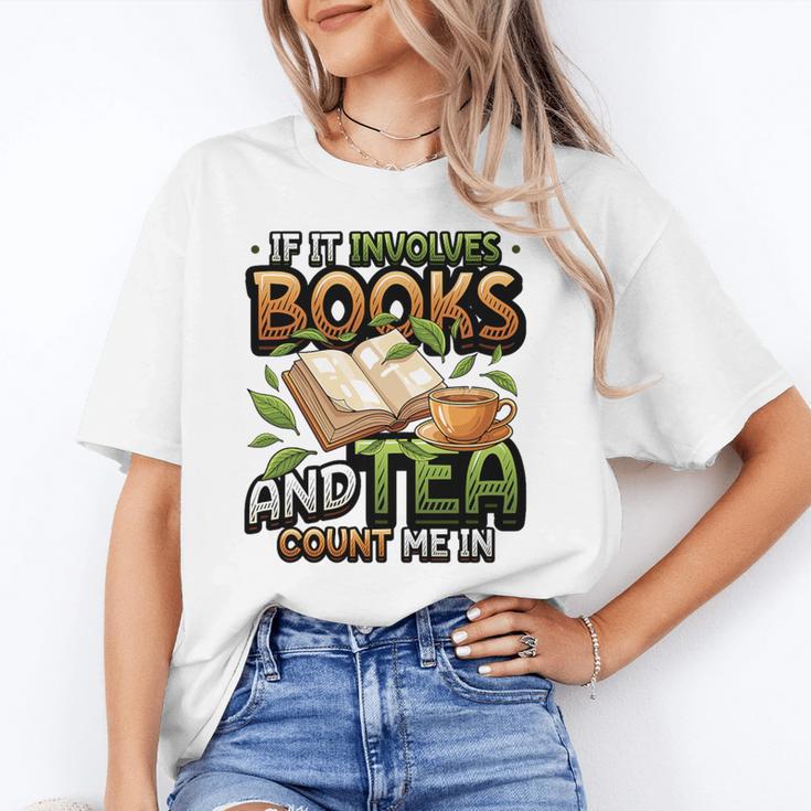 Bookworm If It Involves Books And Tea Lover Reading Premium Tri-Blend Unisex T-Shirt
