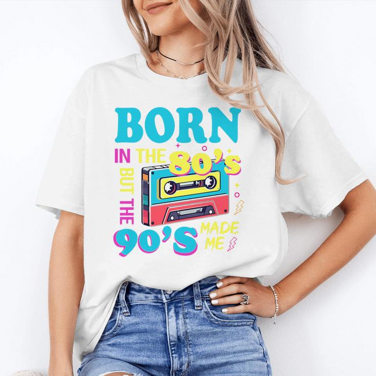 Born In The 80's But 90's Made Me Nostalgia Cassette Tape Premium Tri-Blend Unisex T-Shirt