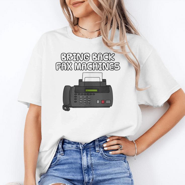 Bring Back Fax Machines Office Sarcasm Nostalgia Unisex T-Shirt