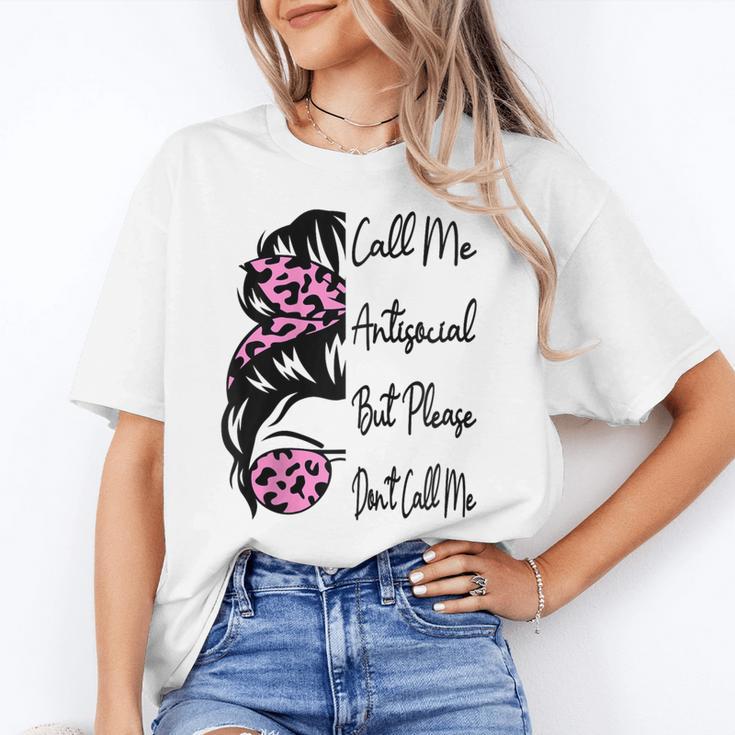 Call Me Antisocial But Please Don't Call Me Introvert Raglan Baseball Tee Unisex T-Shirt