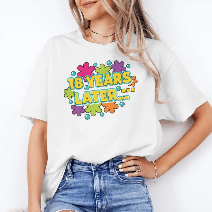 Cartoons Retro 18 Years Later Groovy Pop Art Nostalgia Premium Tri-Blend Unisex T-Shirt