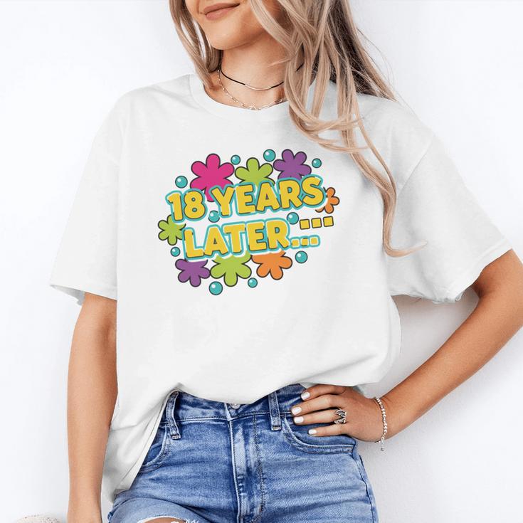 Cartoons Retro 18 Years Later Groovy Pop Art Nostalgia Unisex T-Shirt