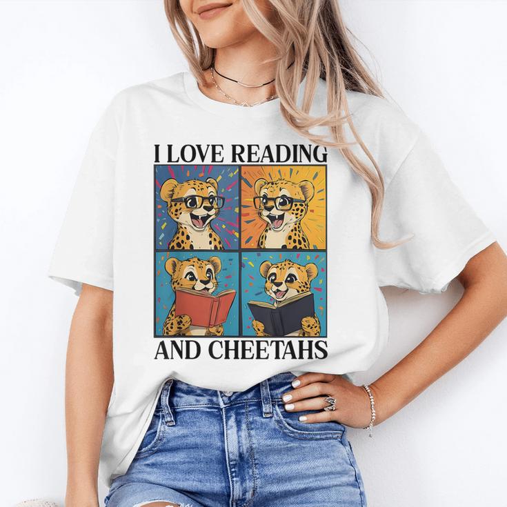 Cheetah Love Reading And Cheetahs Kids Bookworm Unisex T-Shirt
