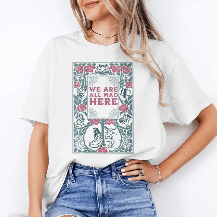 Cheshire Cat Alice In Wonderland Vintage Book Unisex T-Shirt