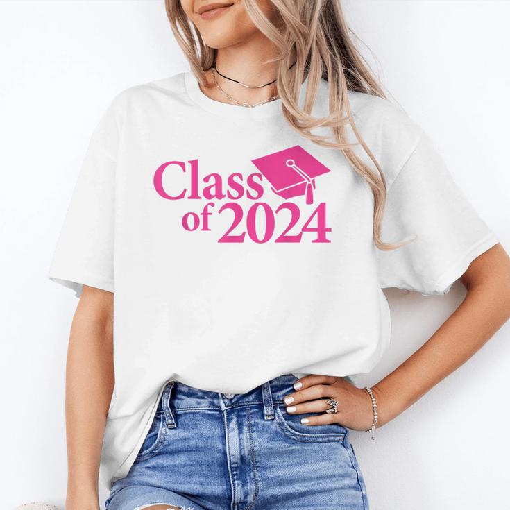 Class Of 2024 Pink For Girls And Women Graduation Unisex T-Shirt